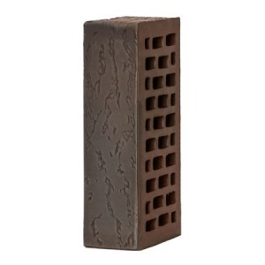 Кирпич с флеш обжигом Графит дуб 1NF