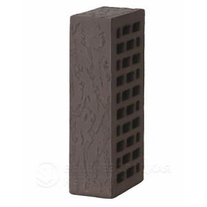 Кирпич лицевой темно-коричневый дуб 1NF