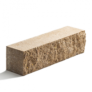 Кирпич бетонный полнотелый колотый половинка Палевый