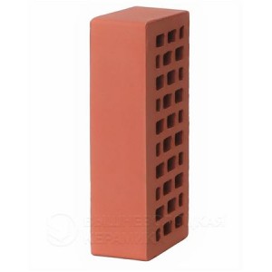 Кирпич лицевой красный гладкий с утолщённой стенкой 1NF Кирпич лицевой красный гладкий с утолщённой стенкой 1NF