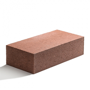 Кирпич бетонный полнотелый гладкий рубиновый