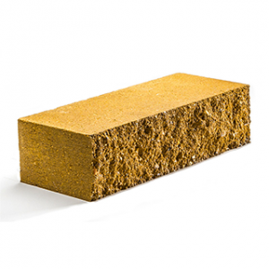 Кирпич бетонный полнотелый 1-сторонний колотый Табачный Кирпич бетонный полнотелый 1-сторонний колотый Табачный