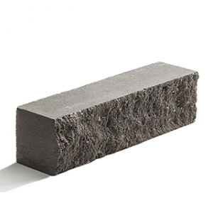 Кирпич бетонный полнотелый колотый половинка Графитовый